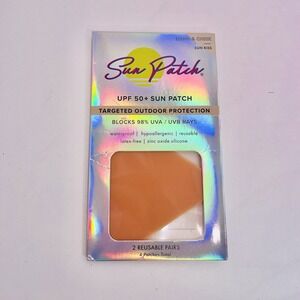 Sun Patch Hand & Cheek UV Protection UPF 50+ Infused Silicone 4 Reusable Pads